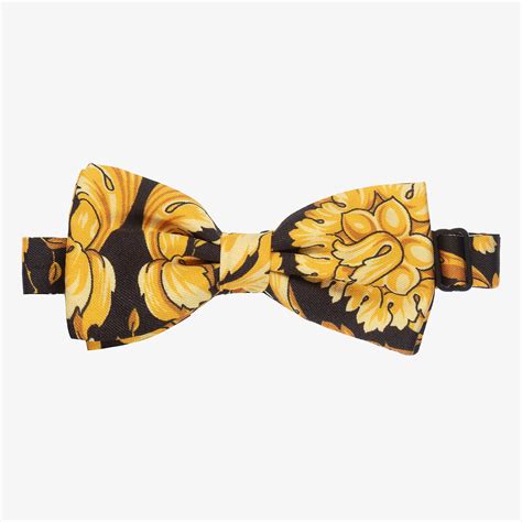 gold versace bow tie|Versace ties sale.